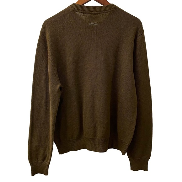 Vans Sweater Brown w/ Blue & White Argyle Men’s Size Medium - Picture 2 of 11